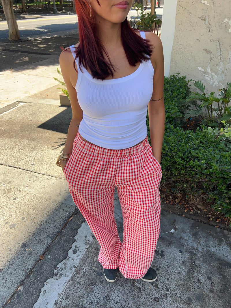 Stroll The City Gingham Pants