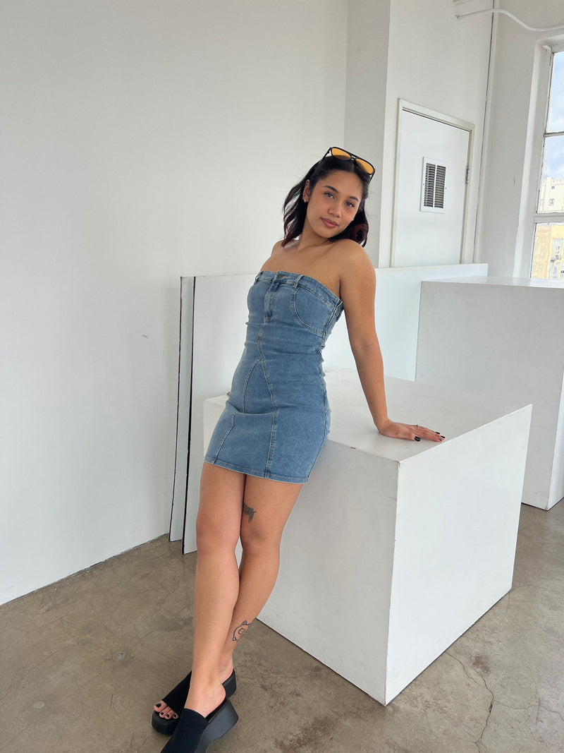 Main Character Denim Dress