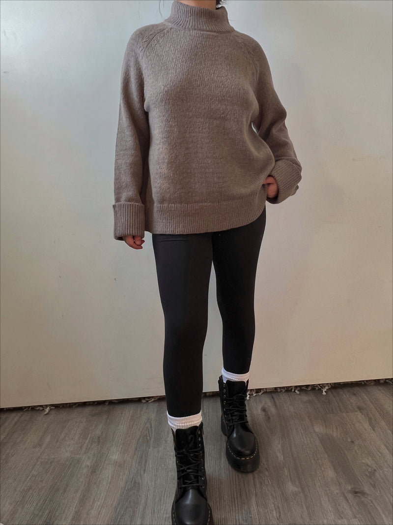 Liv Mock Neck Knit Sweater